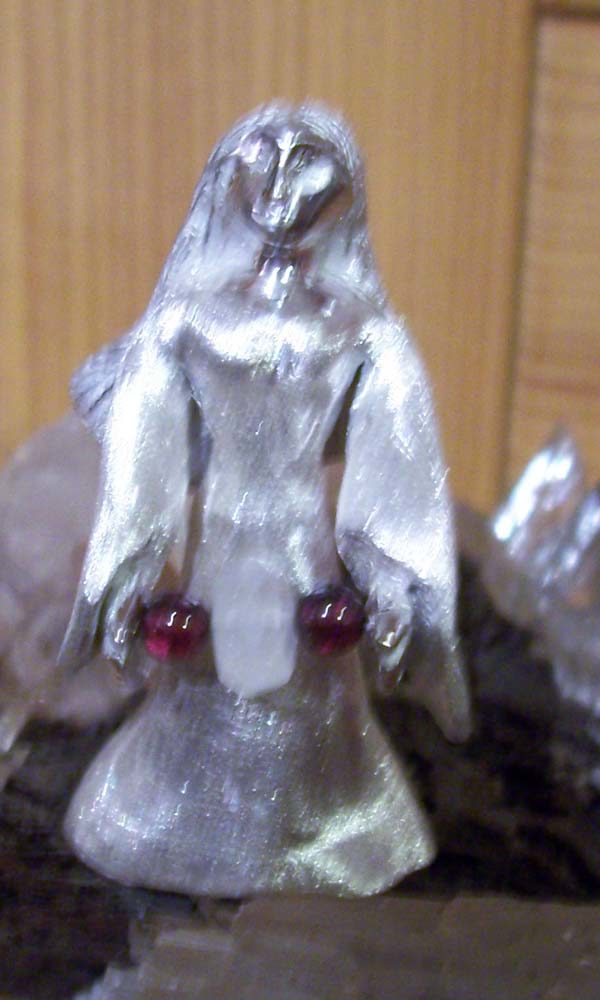 Figur Hexe Silber