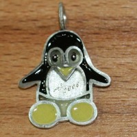 Linux Tux Emaille