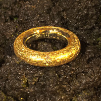 runder Ring Gelbgold matt