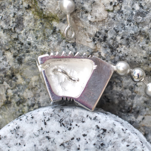 Kugel-Collier Silber mit silbernem Akkordeon als Schließe