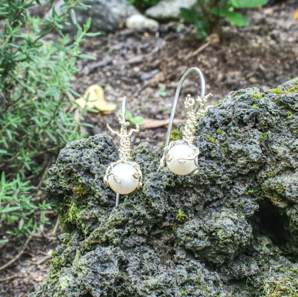 Ohrringe Lebensbaum-Perle